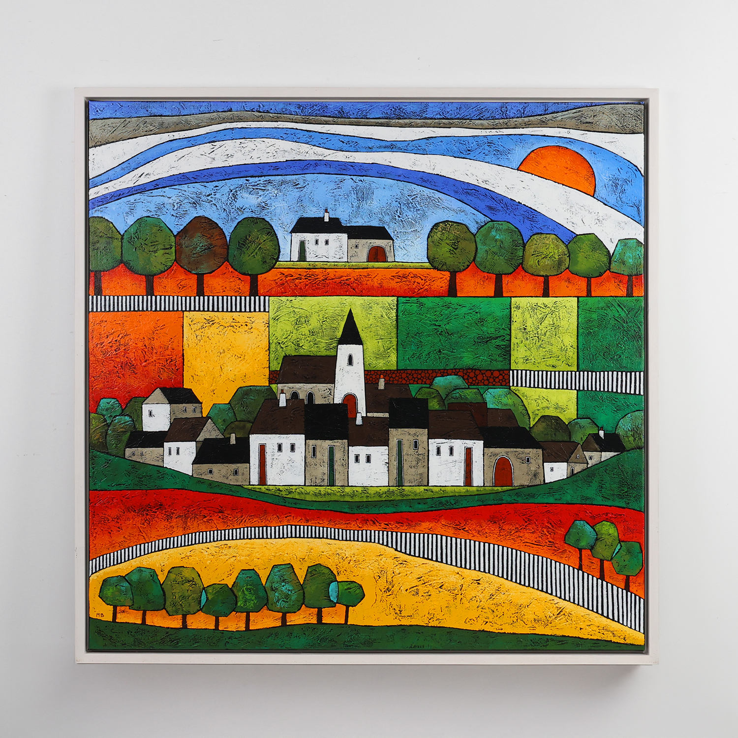 Large Painting by Marja Boekhout, Belgium, 2004-img